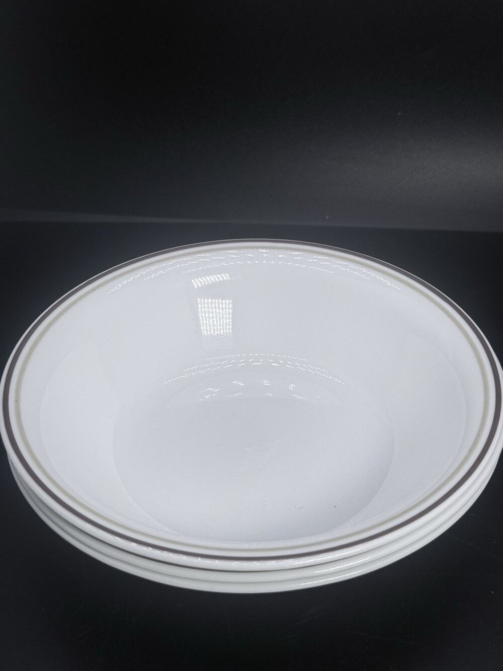 Lot of 3 Corning Corelle SQUARED Pattern 6¼" Soup / Cereal Bowls